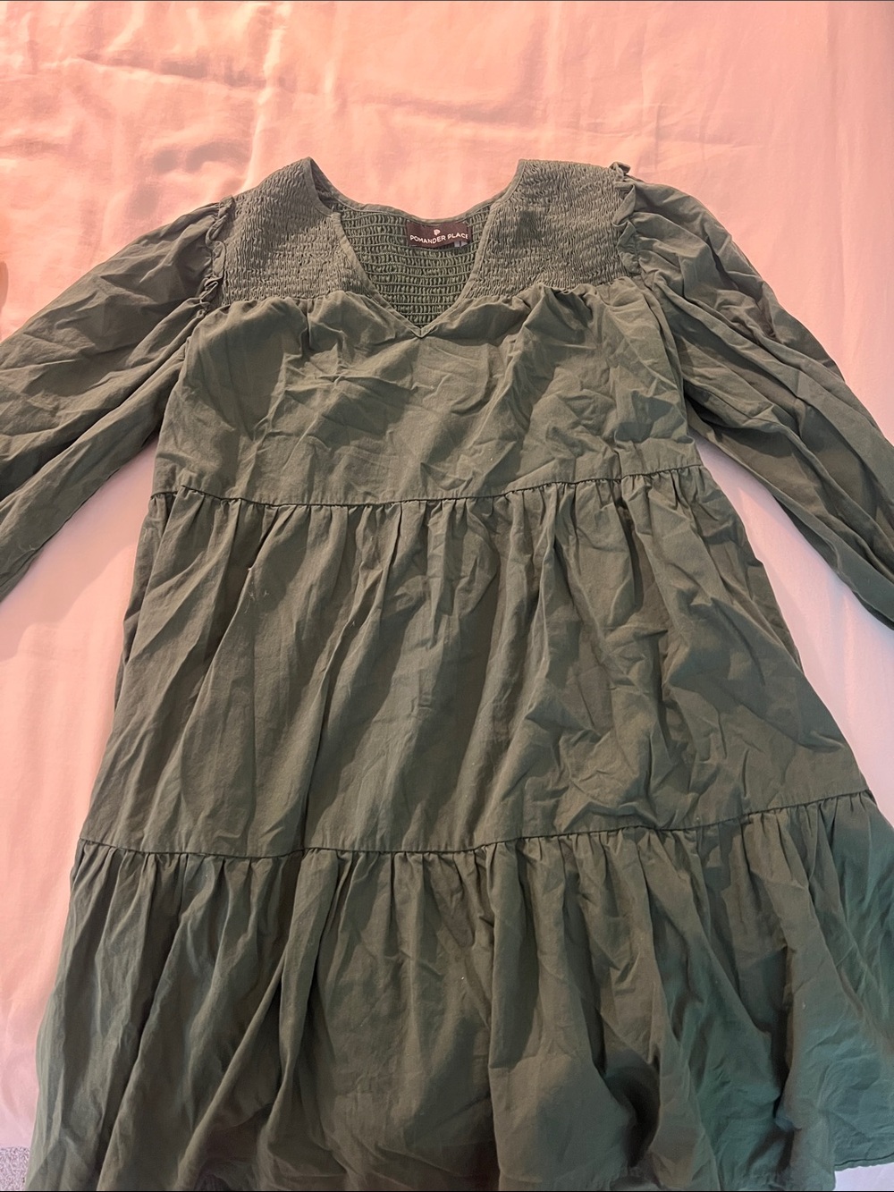 Tuckernuck green mini dress